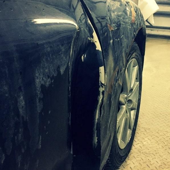 Фото во время ремонта Lexus